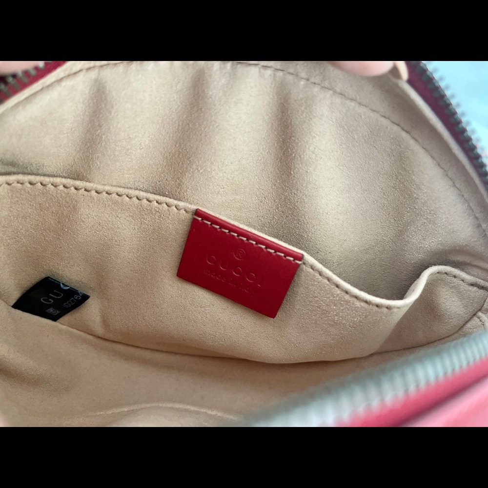 GUCCI Calfskin Matelasse GG Marmont Belt Bag - Picture 9 of 11